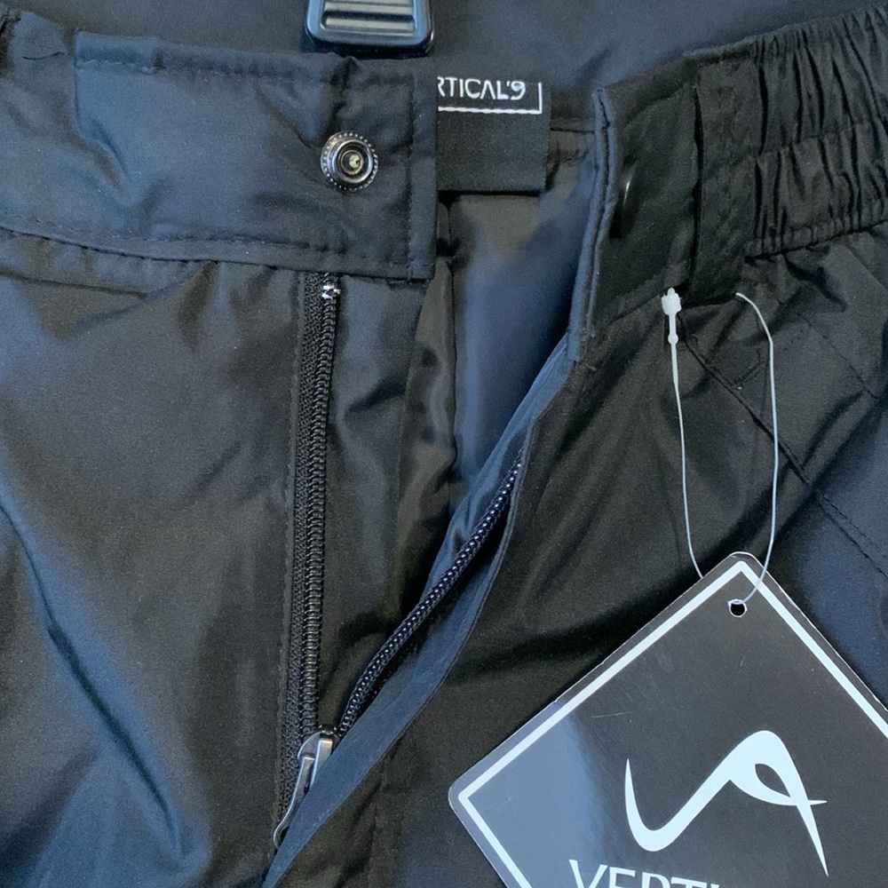 NWT Vertical ‘9 Unisex Kids Medium (8/10) Black Snow/Ski Pants - Picture 3 of 4